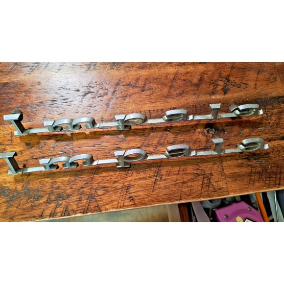 2 Vintage 10" Chevrolet Chevy Impala Name Emblem Badge 2 - Picture 1 of 6